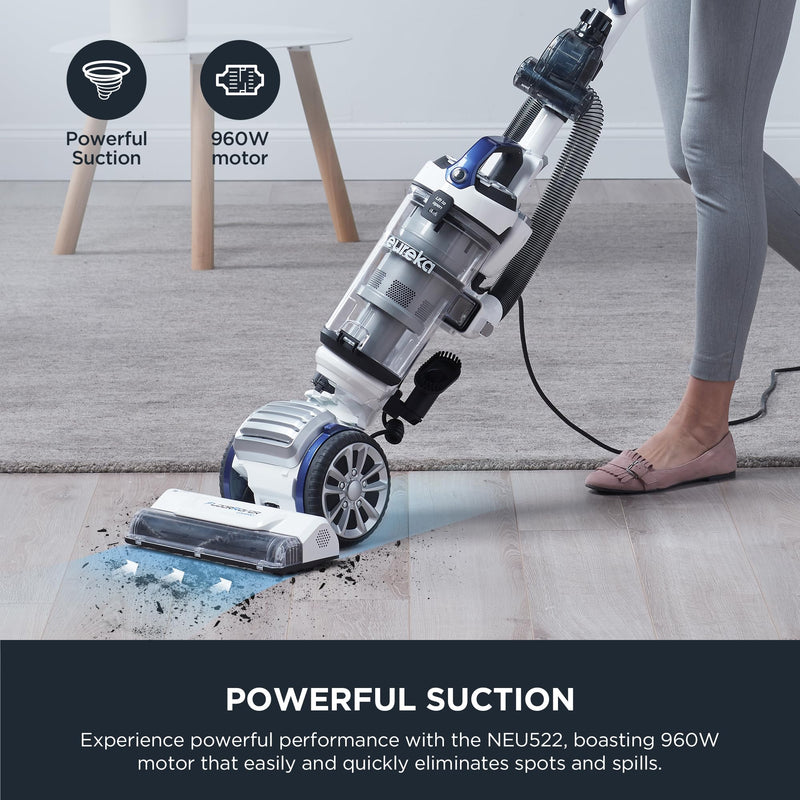 Eureka FloorRover Bagless Upright Pet Vacuum Cleaner Suctionseal Swivel Steering