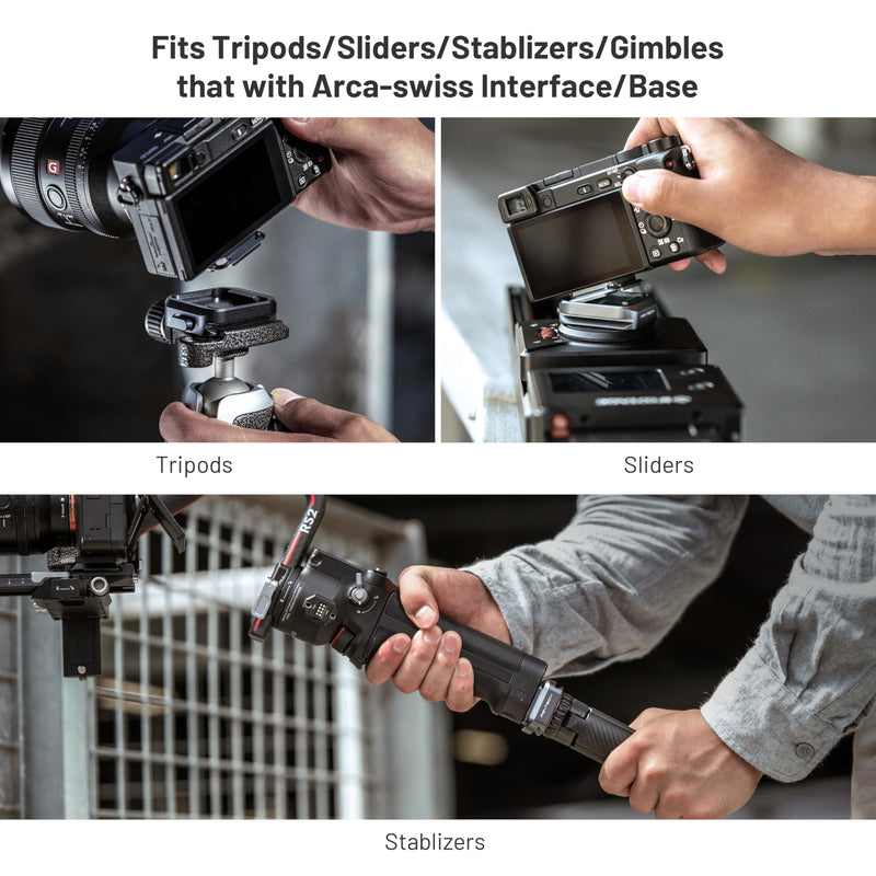 PGYTECH Arca Type Quick Release Plate for Tripods and Sliders