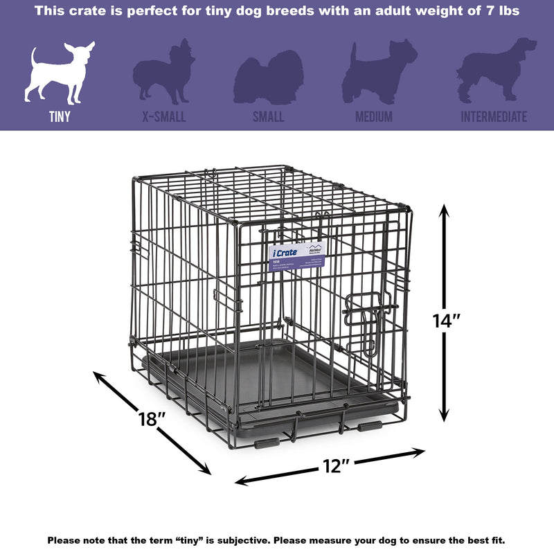 Midwest Homes Icrate Dog Crate Leak Proof Pan Divider Panel Patented Features