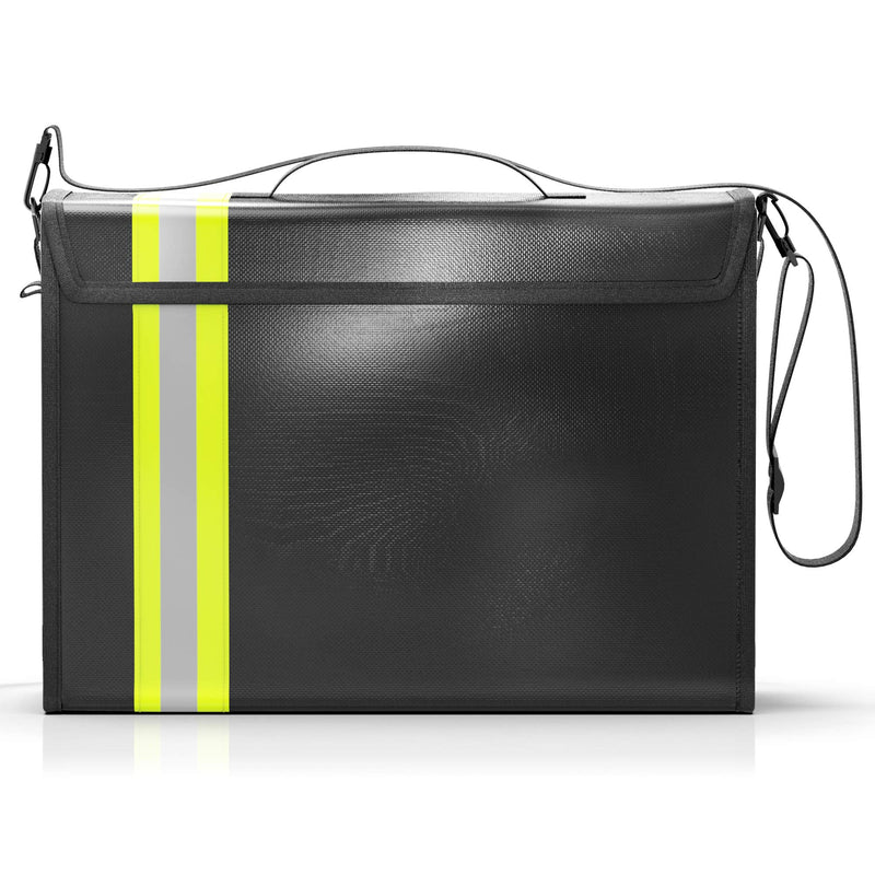 Alorva Fireproof & Waterproof Document Bag with Reflective Strips - 17x12x5 inches