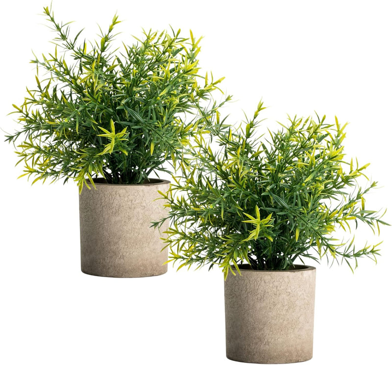 Velener Artificial Potted Rosemary Plants Farmhouse Decor Greenery