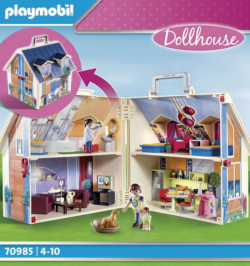 Playmobil Portable Dollhouse with Figures and Accessories