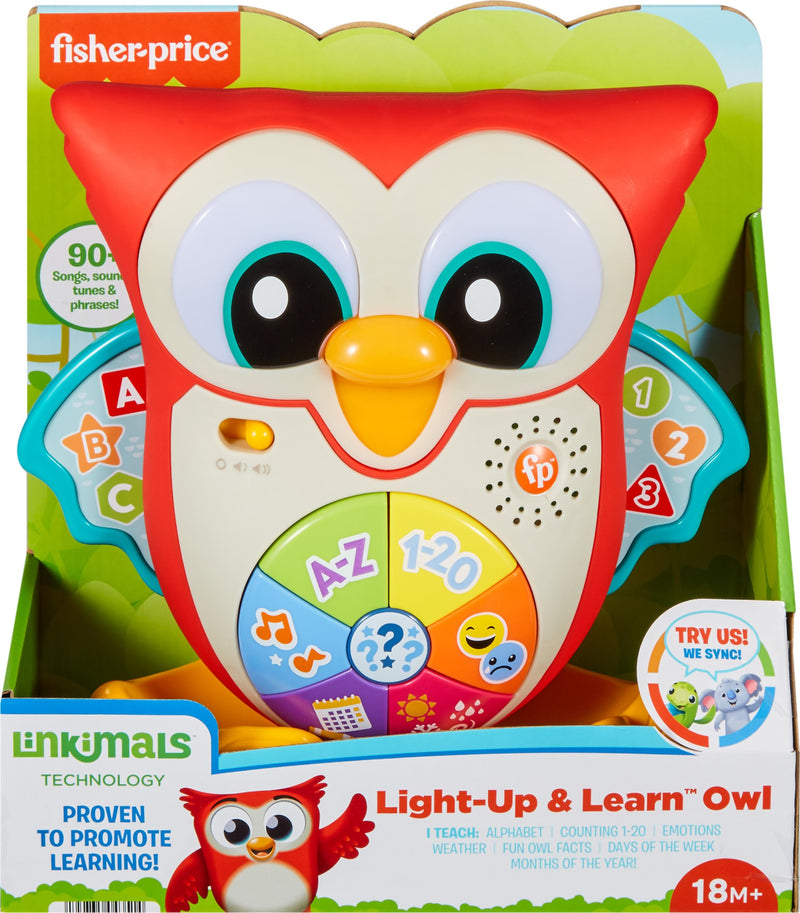 Fisher-Price Linkimals Light-Up Learning Owl Toy