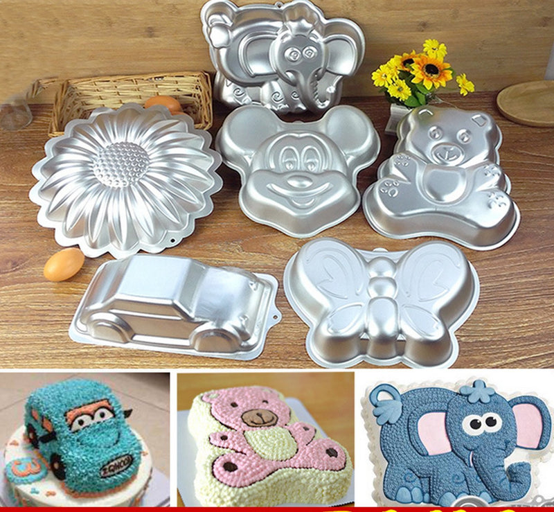 Gxhuang 12 Inch Dinosaur Cakes Pan Aluminum Alloy Cake Baking Mold Dinosaur