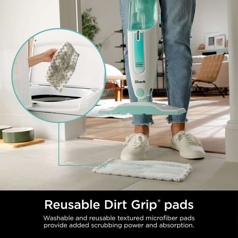 Shark S1000 Steam Mop with Washable Pads for Hard Floors