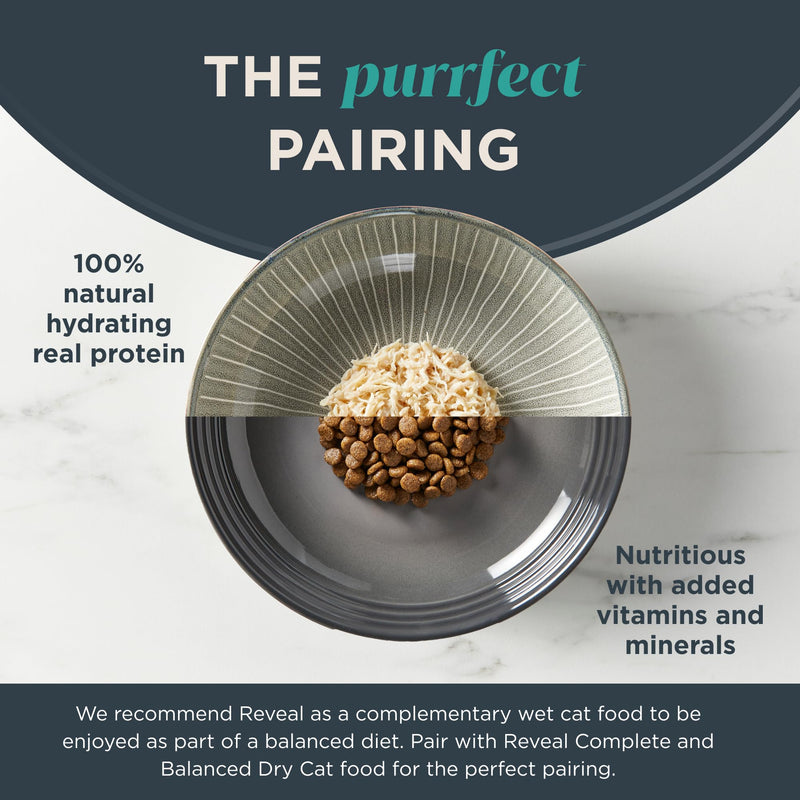 Reveal Natural Wet Cat Food 24 Count Grain Free Limited Ingredient Canned Food For Cats Tuna Fillet In Broth 2.47 Oz Cans