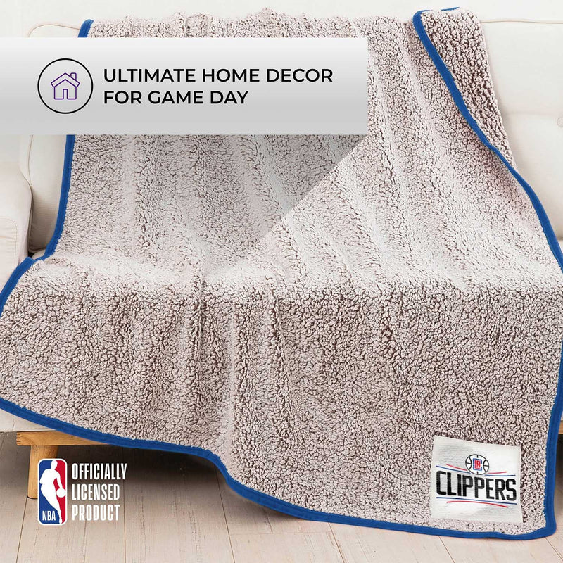 Los Angeles Clippers Sherpa Throw Blanket - 60" x 50"