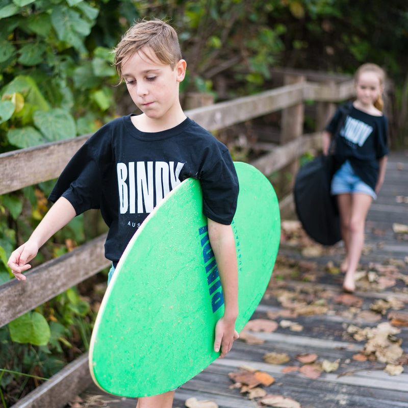 Bindy 41-Inch Beginner Skimboard with Traction Pad and Bag