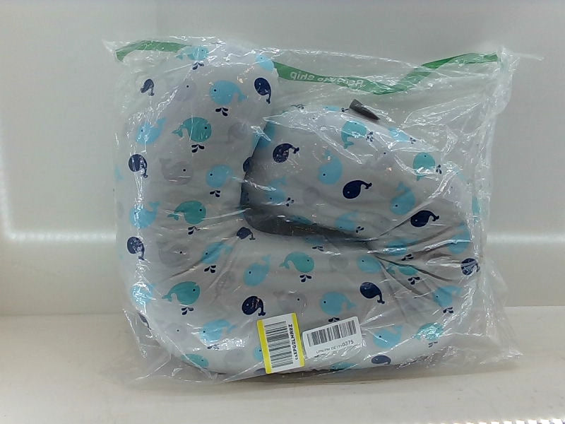 Whale Pattern Travel Neck Pillow for Comfort and Support