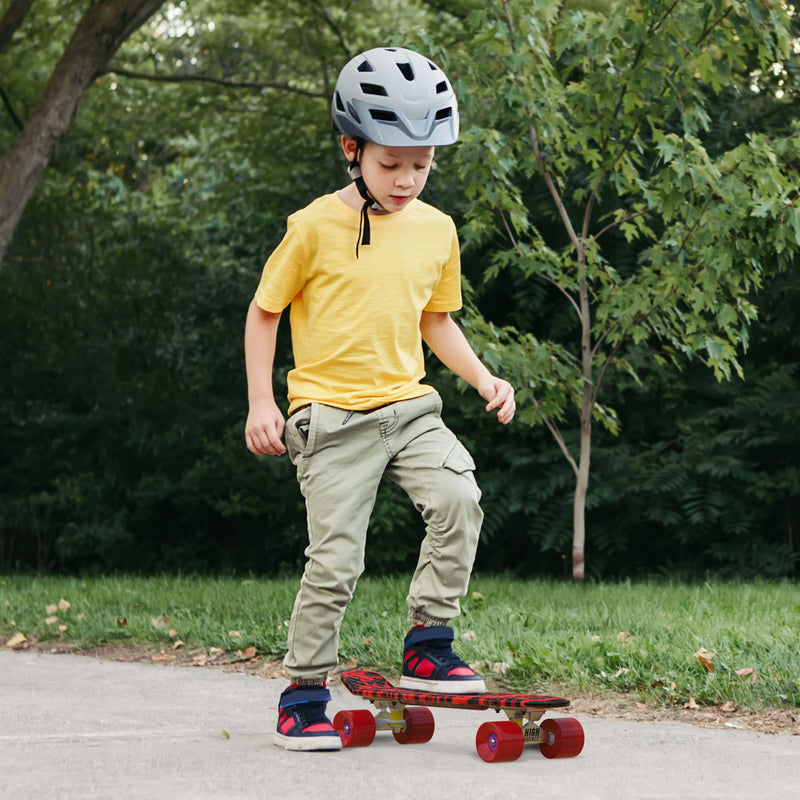 22-Inch High Bounce Mini Cruiser Skateboard with PU Wheels