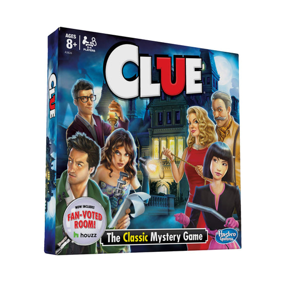 Clue Board Game Classic Mystery Fan Voted Room as Seen on Houzz Ages 8 Plus