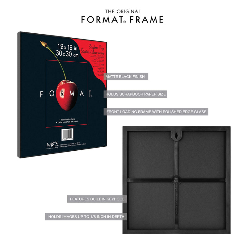 Mcs Format Frame Black 12 X 12 Inches Single