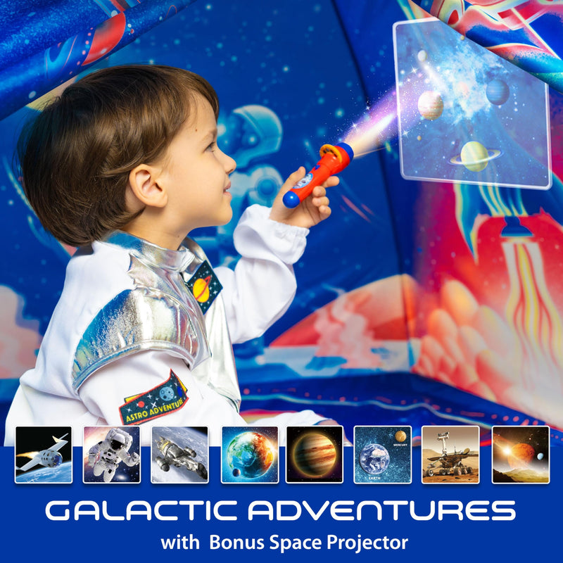 Space Adventure LED Rocket Play Tent for Kids