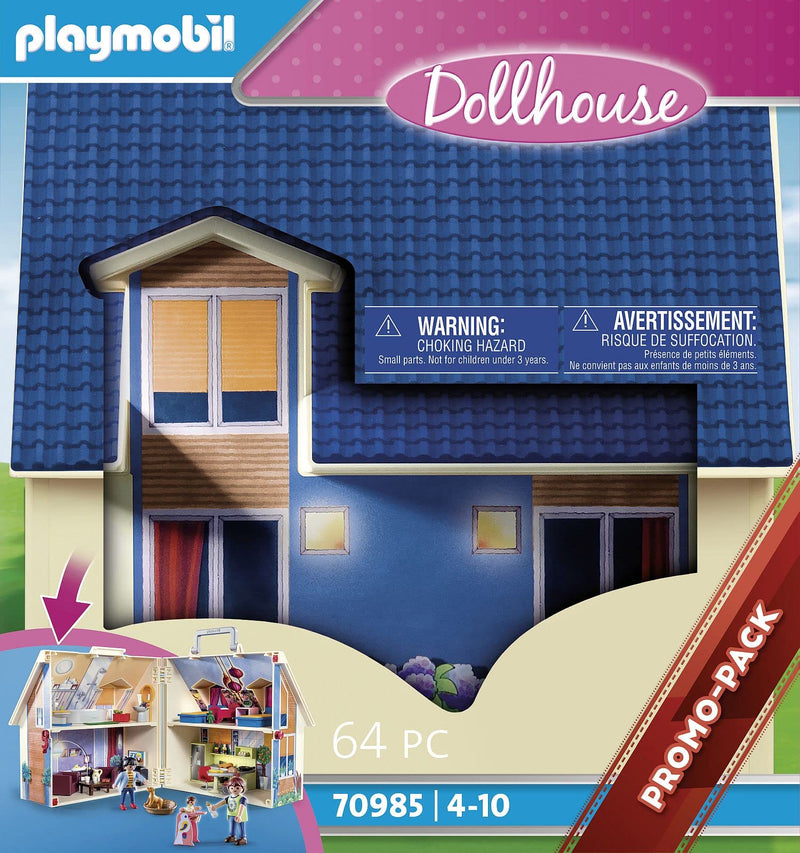 Playmobil Portable Dollhouse with Figures and Accessories