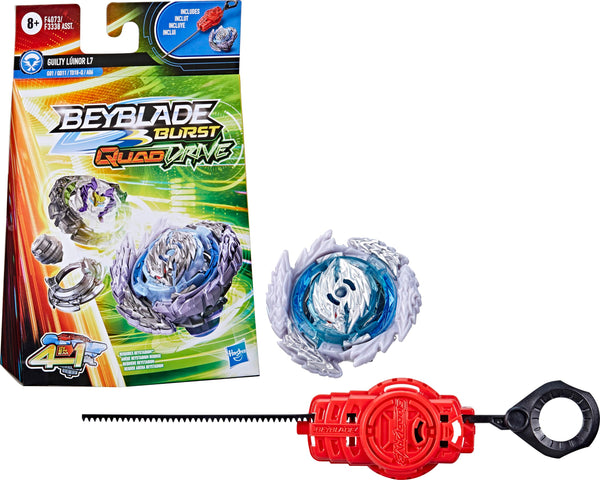 Beyblade Burst Quaddrive Guilty Lúinor L7 Starter Pack Includes Launcher