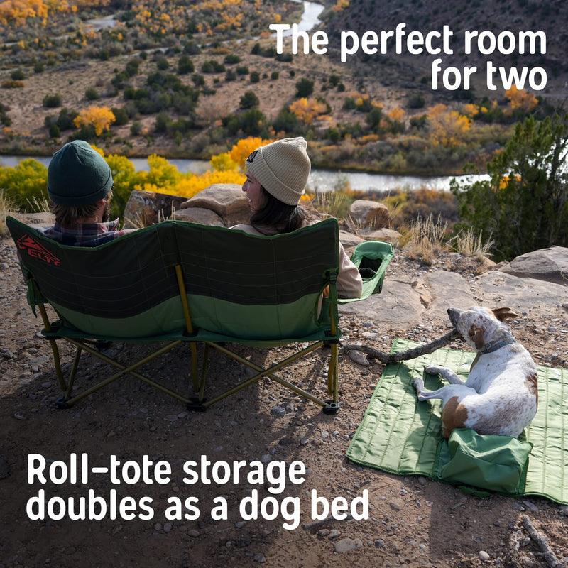 Kelty Low Loveseat - Brown/Beluga Camping Recliner