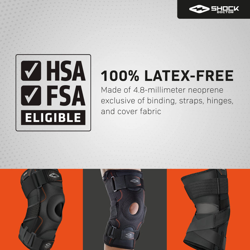 Shock Doctor 872 Knee Brace - XLarge Support for Knee Stability