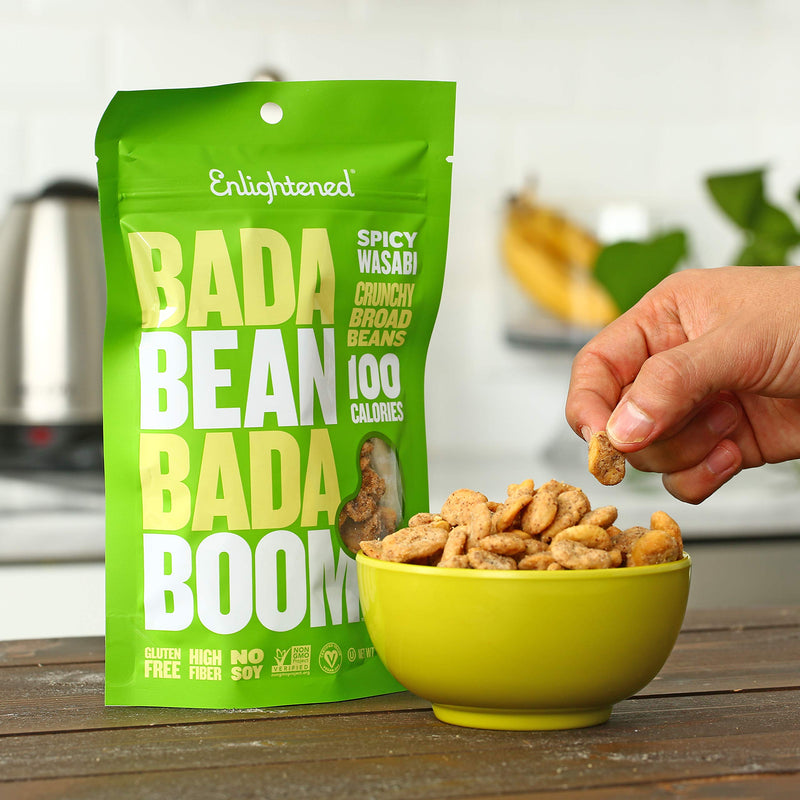 Bada Bean Bada Boom Spicy Wasabi Crunchy Broad Beans 54 Ounce Pack