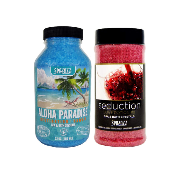 Spa Aromatherapy Bath Crystals Bundle Love Potion & Hawaii Aloha Paradise