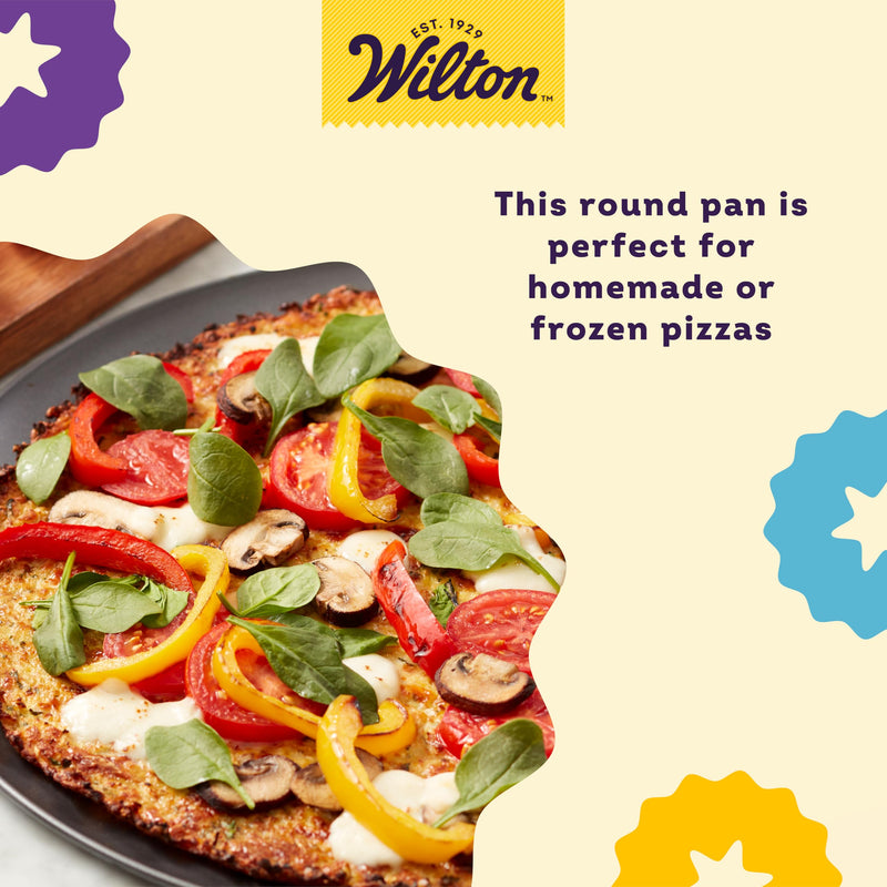 Wilton 14-Inch Non-Stick Pizza Pan for Perfect Baking