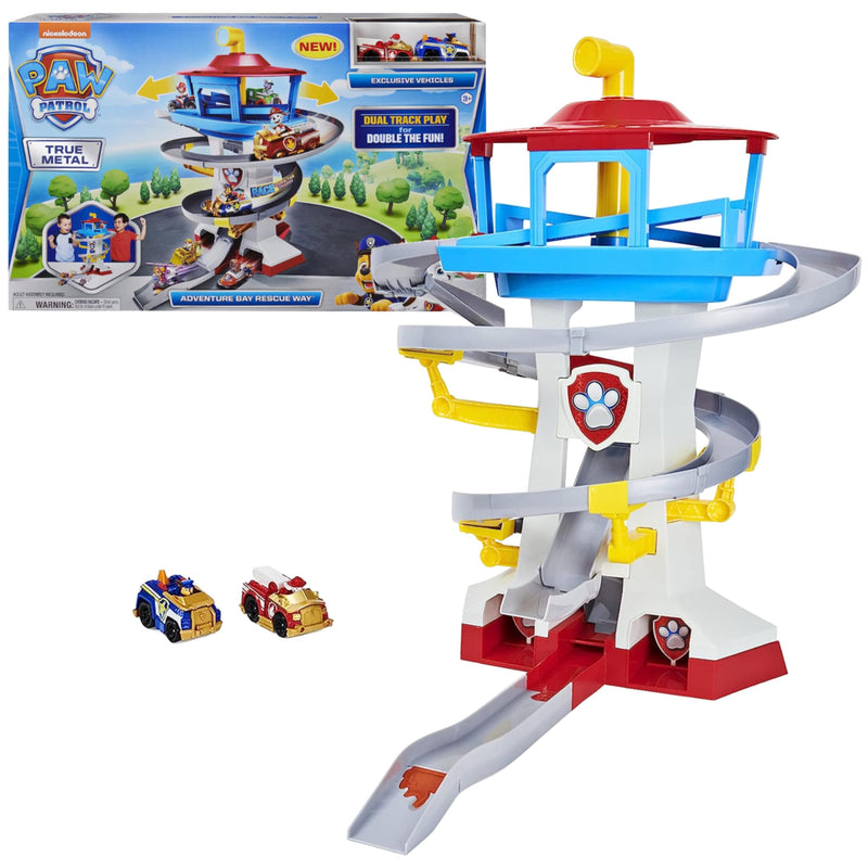 Paw Patrol Adventure Bay Playset with 2 Die-Cast Vehicles 25 Pc Set