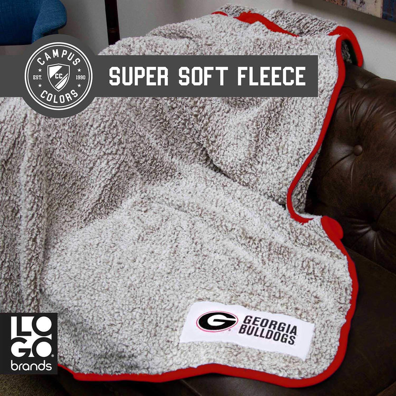 Cozy Frosted Fleece Blanket - Super Soft Red