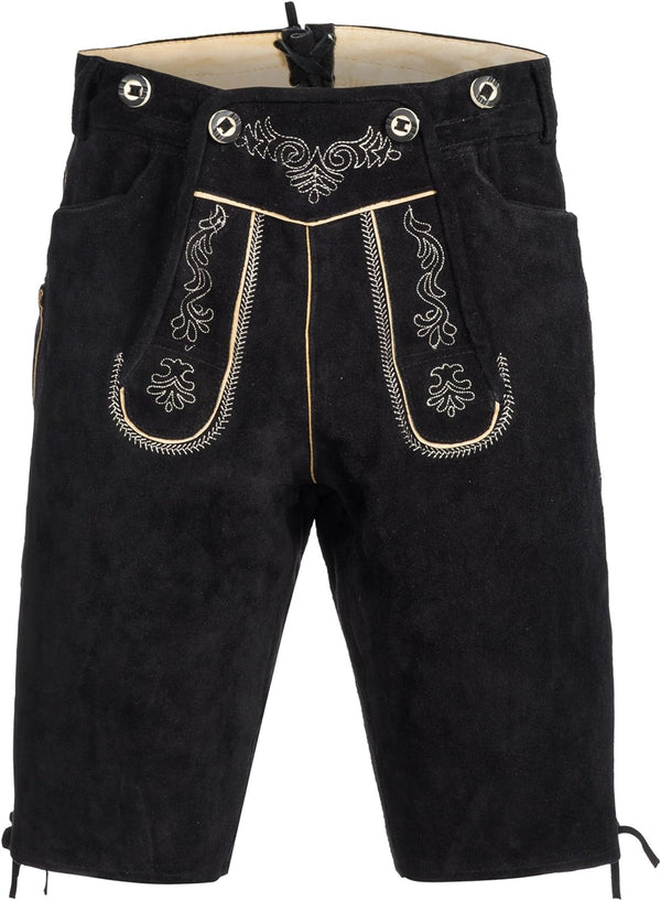 Gaudi-Leathers Men's Traditional Pants Short 48 Black