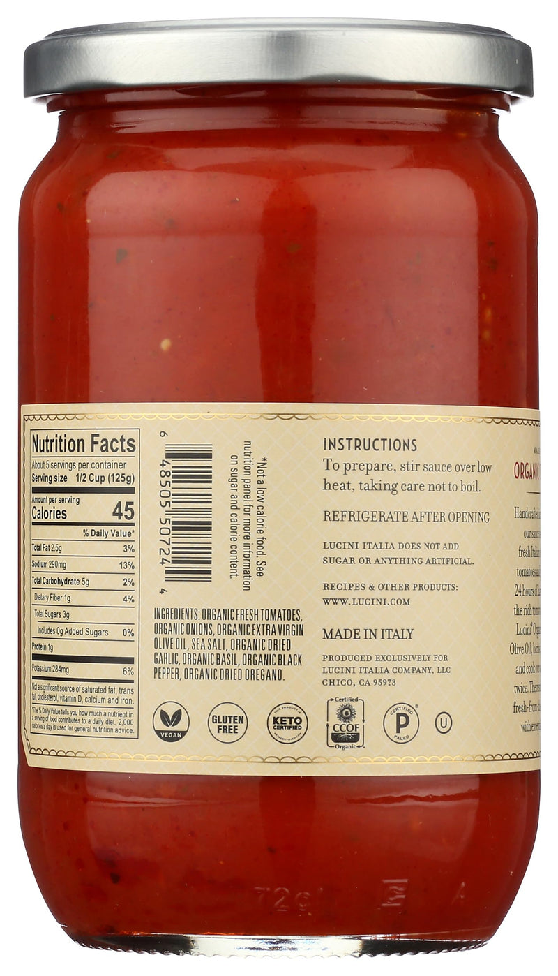 Lucini Organic Tuscan Tomato Sauce - Pack of 1