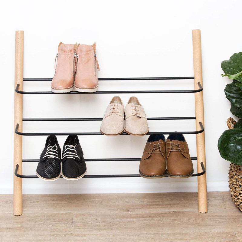 Wooden Shoe Rack Organizer Modern Shoe Rack That Holds 12 Pairs of Shoes