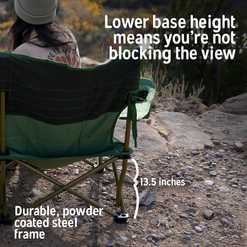 Kelty Low Loveseat - Brown/Beluga Camping Recliner