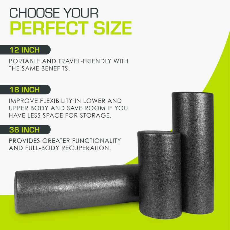 ProsourceFit 18" High-Density Foam Roller for Muscle Recovery