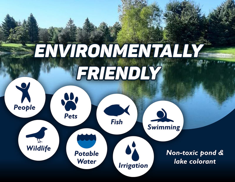 Sapphire Blue Lake & Pond Colorant - Environmentally Friendly - 1 Gallon