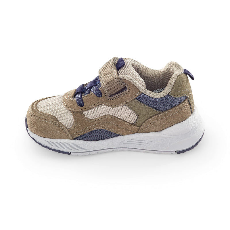 Stride Rite Kids Taupe Sneakers Size 2 Wide Pair of Shoes