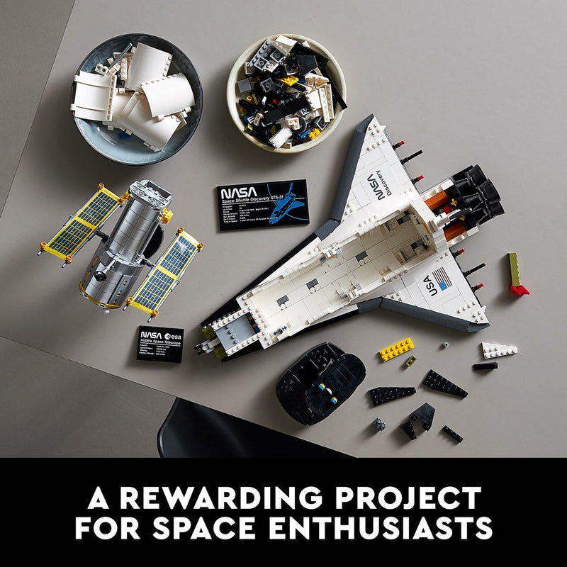 LEGO NASA Space Shuttle Discovery Set with Hubble Telescope, 2354 Pieces