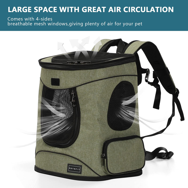 Petsfit Easy-Fit Pet Travel Backpack Carrier for Small Pets