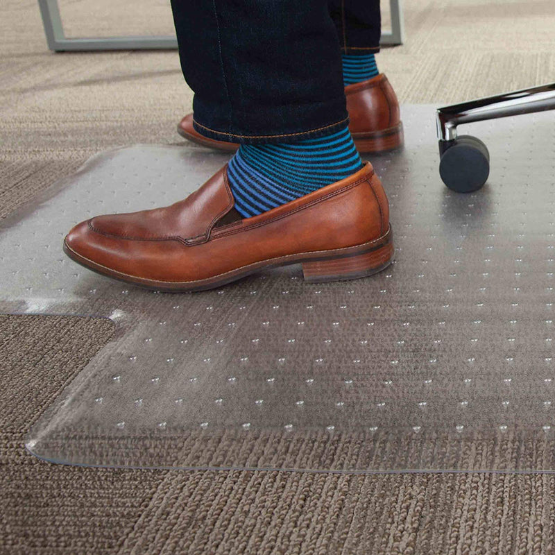 Clear Office Chair Mat for Carpeted Floors with Extended Lip 36x 48