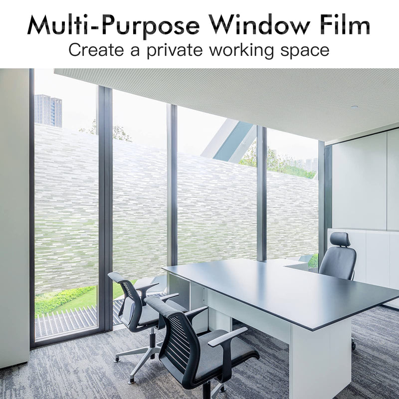 Frosted Glass Window Film Heat Blocking 23.6" x 78.7"