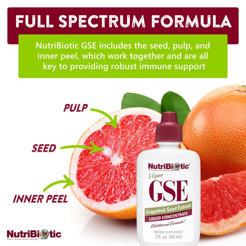 NutriBiotic Grapefruit Seed Extract 2 Oz Liquid - Immune Support Supplement