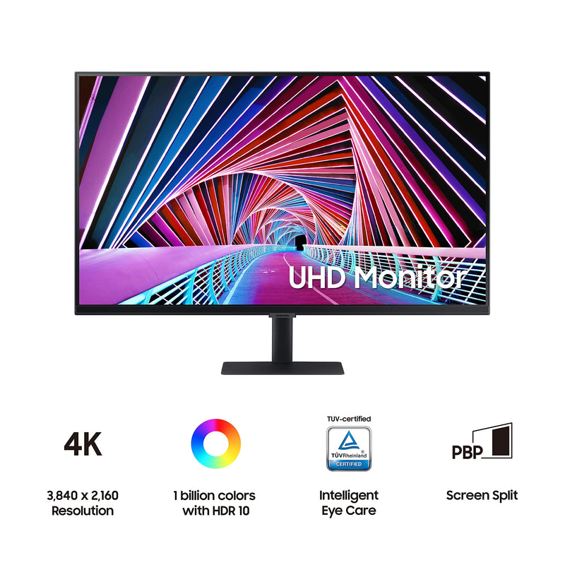 Samsung 32” S70A Series 4K UHD Monitor with HDR10 and Intelligent Eye Care