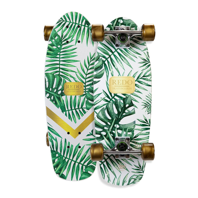 ReDo Skateboard 24" Shorty Green Palm Cruiser Complete