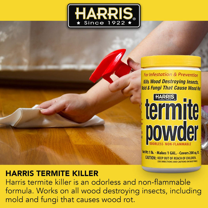 Harris Termite Powder Kills Termites Beetles & More 1lb