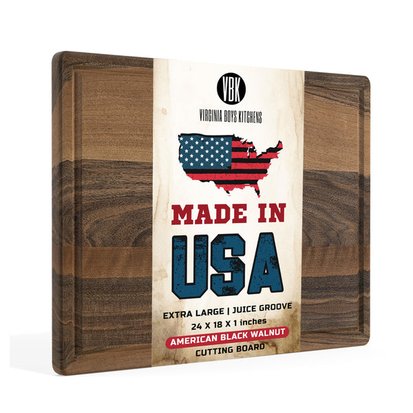 Premium Walnut Wood Cutting Board 24 x 18 Inches