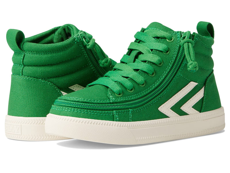 BILLY Kids' CS High-Top Sneakers - Green/White, Size 7 Wide