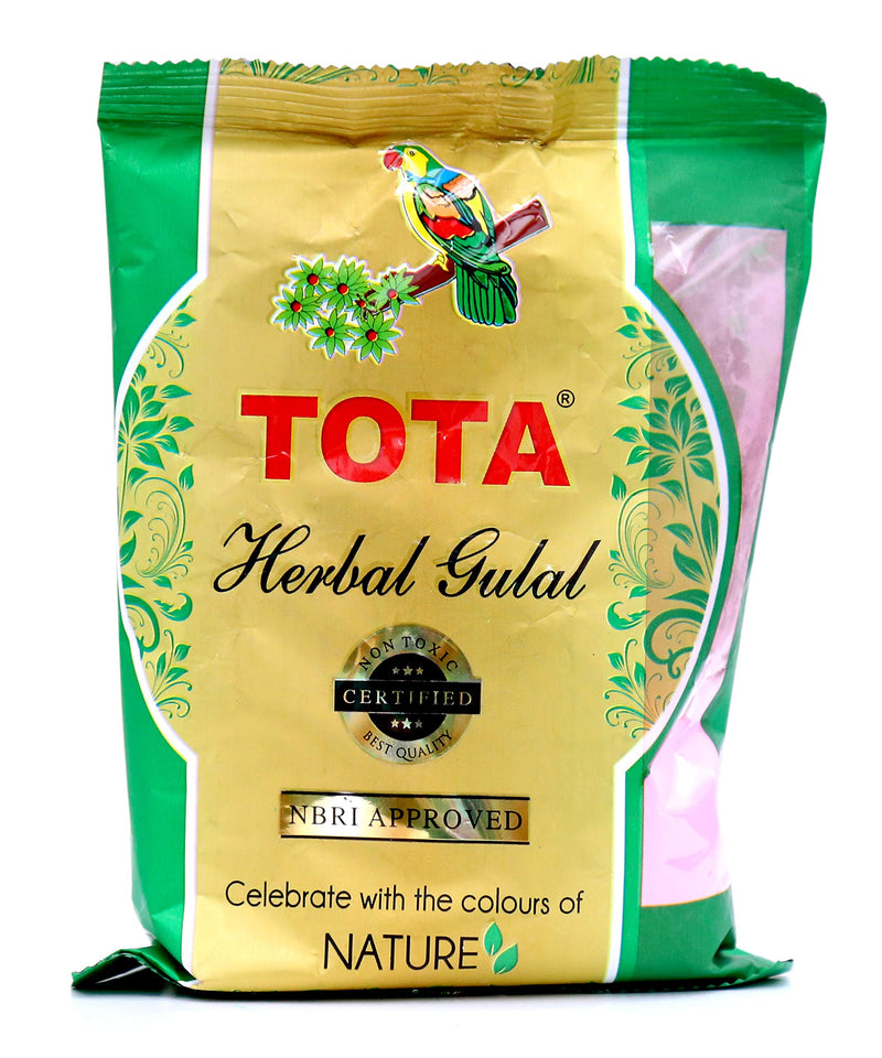 TOTA Herbal Holi Colour Giftbox Certified Non-Toxic Chemical Free Natural Colors – 500 gm |Pack of 5 Neon Color Holi Gulal - Pink, Orange, Green, Light Green, Light Pink