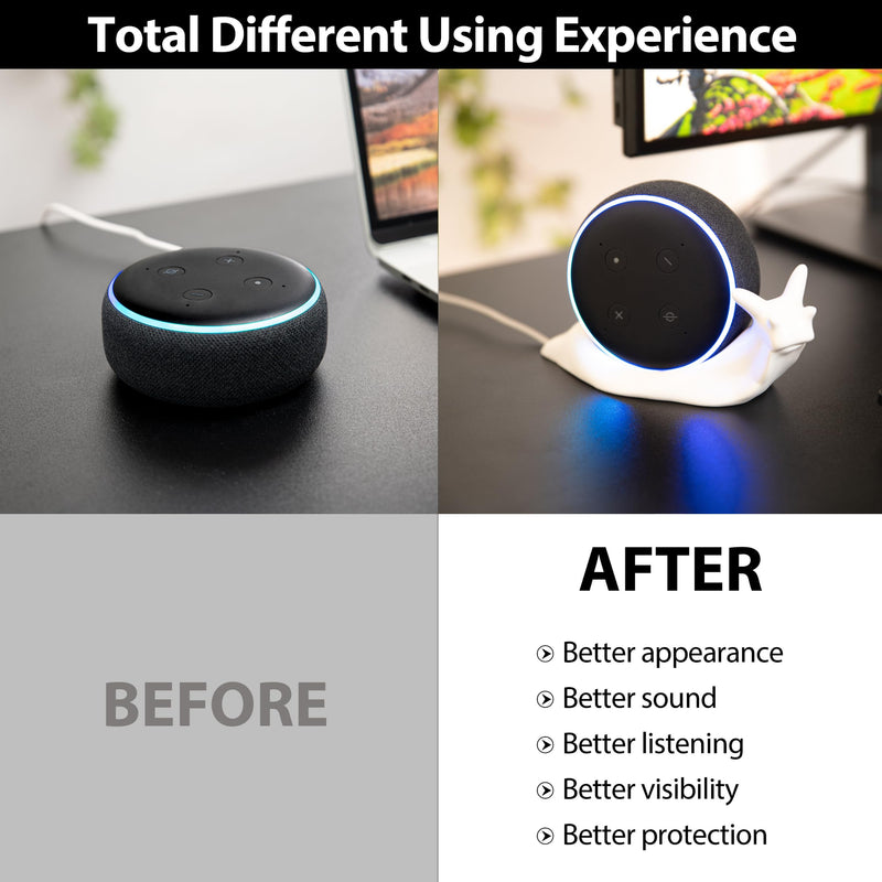 Snail Echo Dot Holder Stand Unique Alexa Stand for Echo Dot 3rd Gen Speaker