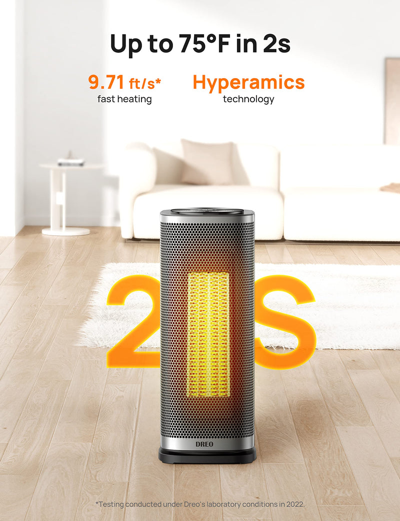 Dreo Space Heaters for Indoor Use Heater with Tip-Over and Overheat Protection