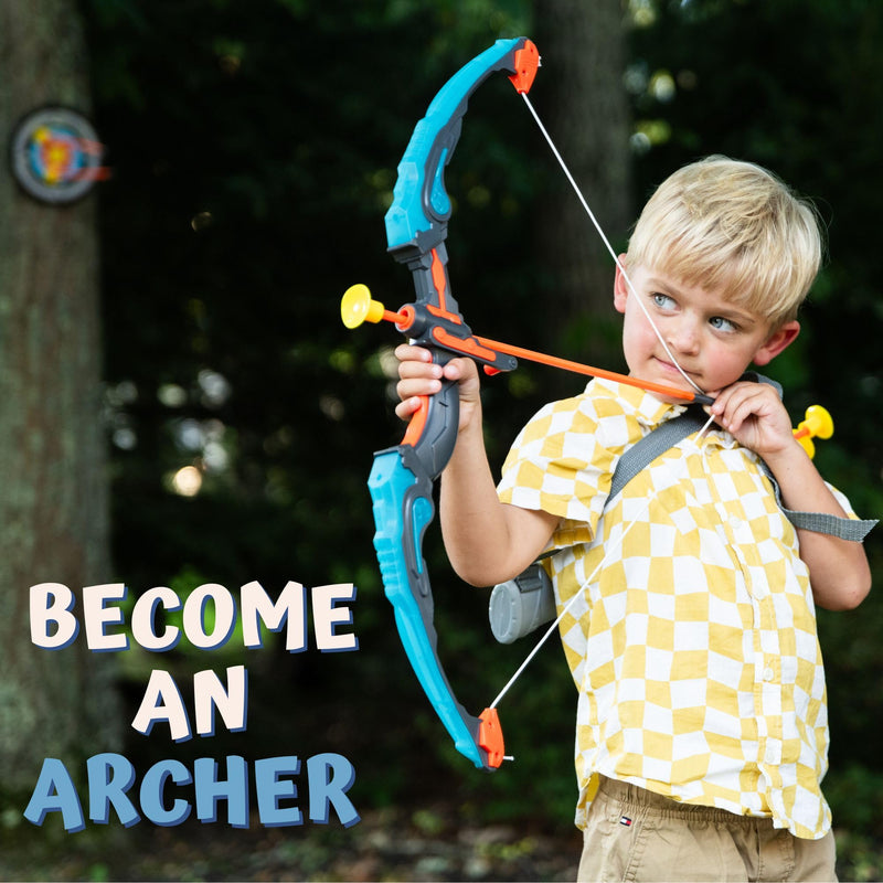 Toy Archery Set with LED Lights - Kids' Fun Bow and Arrow Kit