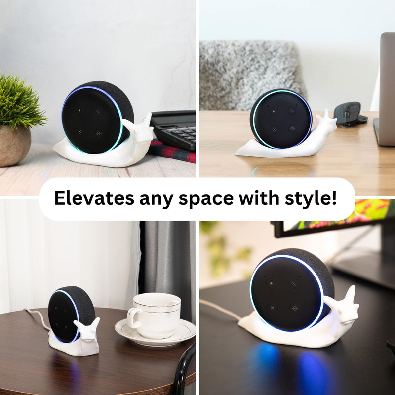 Snail Echo Dot Holder Stand Unique Alexa Stand for Echo Dot 3rd Gen Speaker