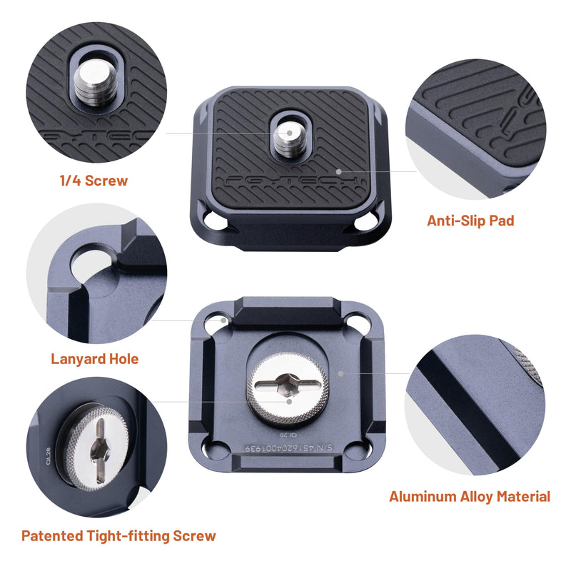 PGYTECH Arca Type Quick Release Plate for Tripods and Sliders