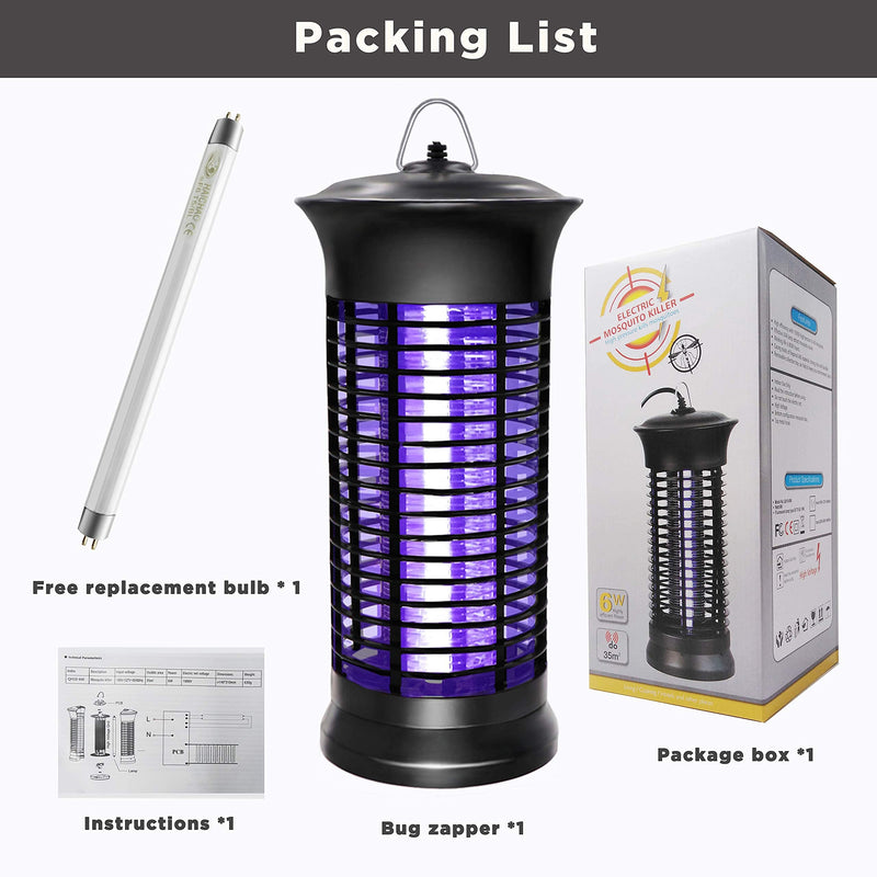 HUNTINGOOD Bug Zapper Powerful Insect Killer Mosquito Zapper Portable Standing